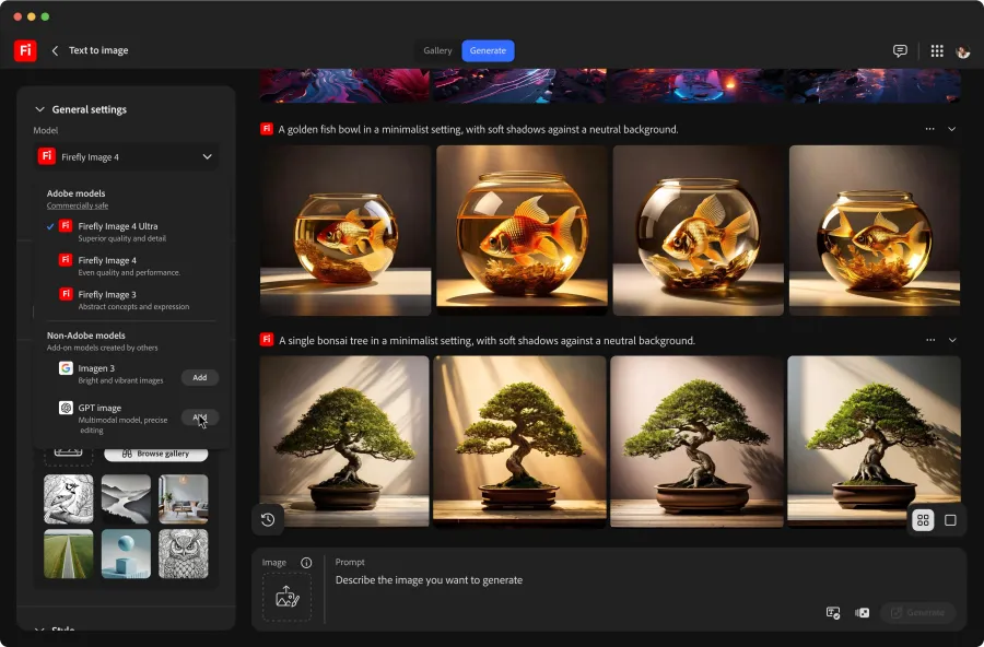 Adobe launches an updated Firefly online application and new Firefly picture generation models. 3 firefly demo